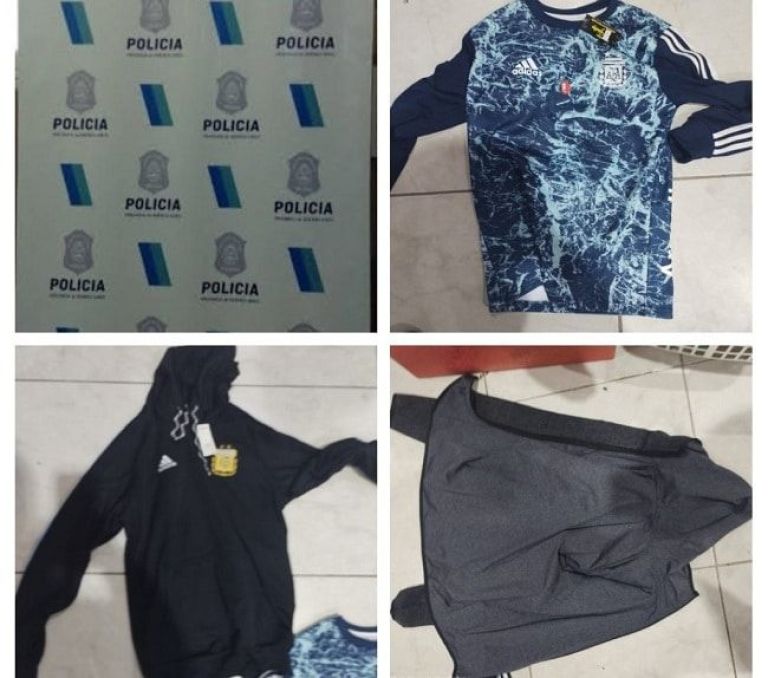 Sorprendieron a dos menores cuando hurtaban ropa en un local
