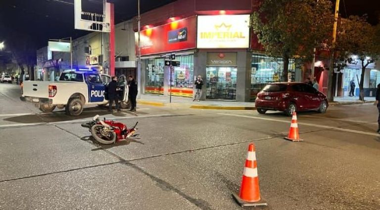 Accidente de tránsito en pleno centro