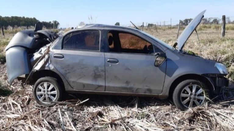 Trompos, despiste y vuelco en Ruta 5
