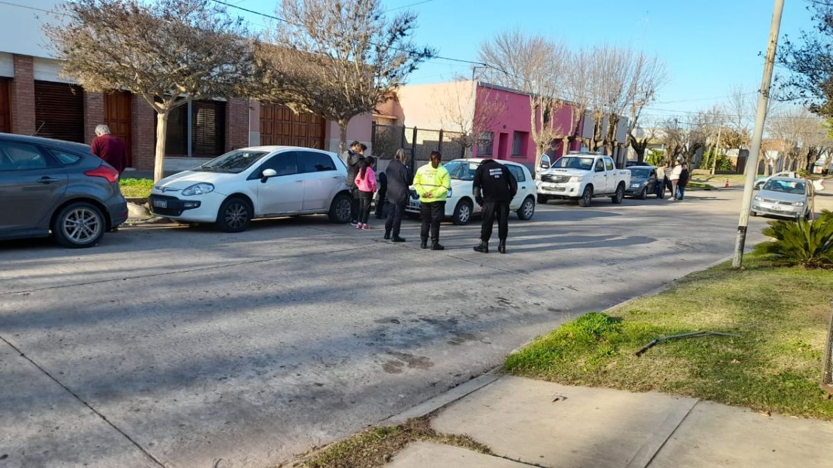 Triple choque en calle Avellaneda al 1300