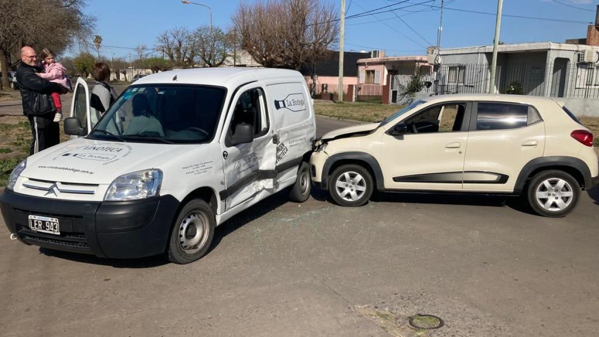 Accidente en la esquina de Corrientes y General Paz