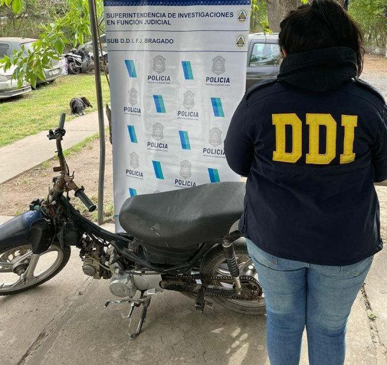 Recuperaron una moto robada