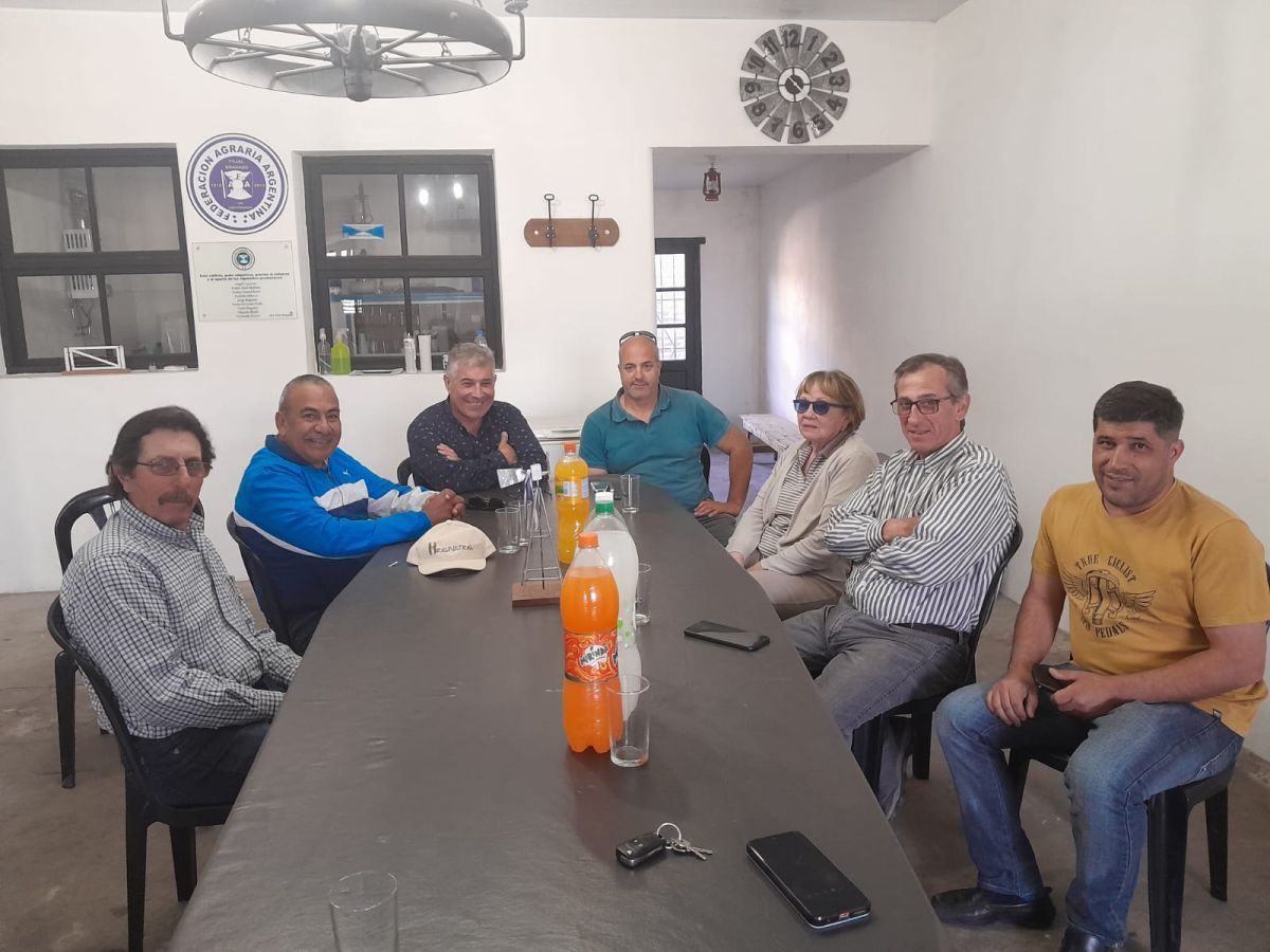 Néstor Coria: fue recibido por la Federación Agraria Filial Bragado