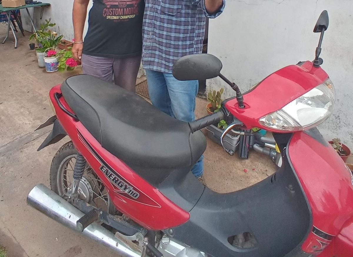 Denuncia por el hurto de una moto