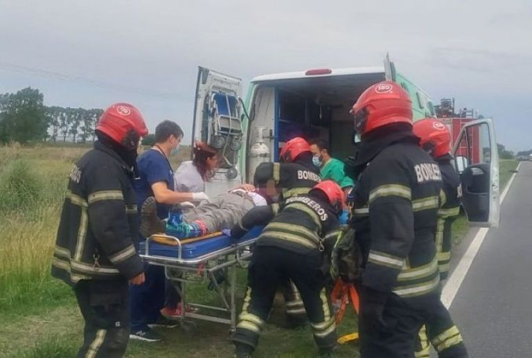 Otro accidente en la ruta 5 protagonizado por un auto y una camioneta 