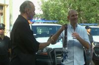 Alberti: El Ministro Berni entregó patrulleros a la Policía Comunal 