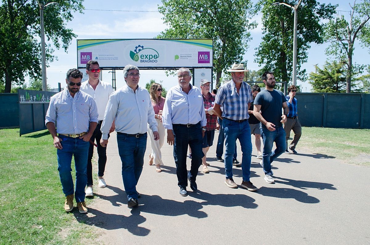 El ministro de Desarrollo Agrario visitó la Expo Bragado