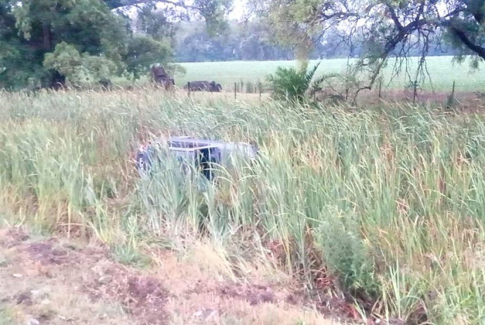 Volcó un auto en la ruta 5, a pocas horas del inicio del Año Nuevo