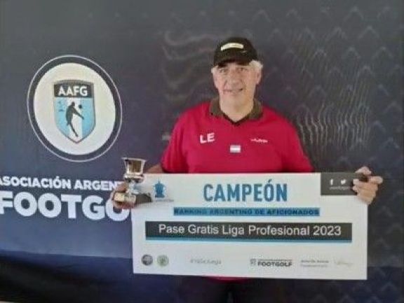 Un bragadense es campeón argentino de footgolf y quiere llegar al Mundial 