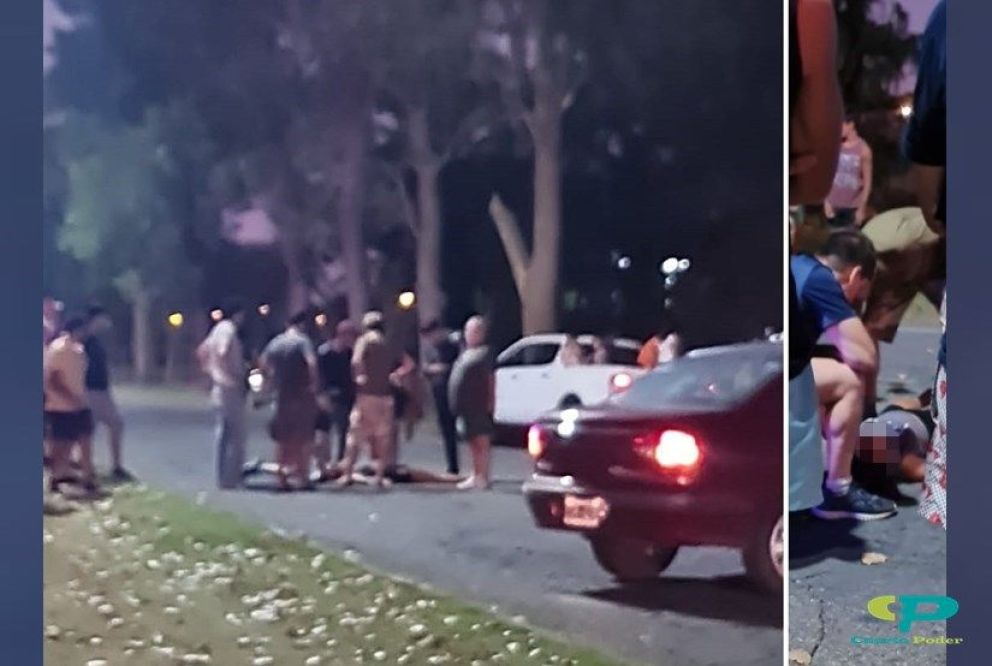 Dos jóvenes hospitalizados tras chocar a un perro en moto