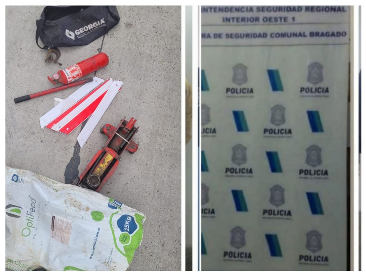 Un aprehendido por robar elementos del interior de autos