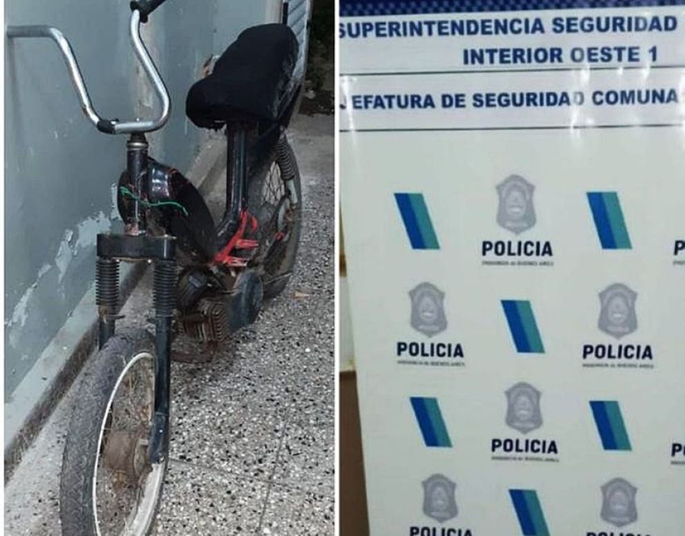 Descubrieron a dos menores robando nafta de una moto