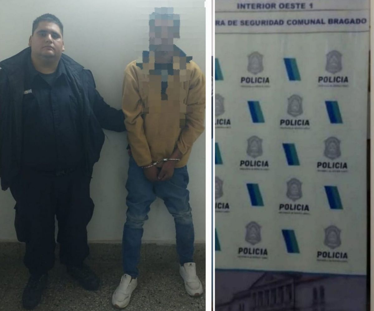 Un aprehendido por robar elementos del interior de autos