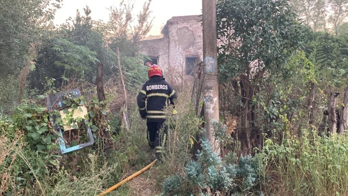 Incendio intencional en una casa deshabitada
