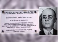 Homenajearon a Enrique P. Maroni en el aniversario de su nacimiento