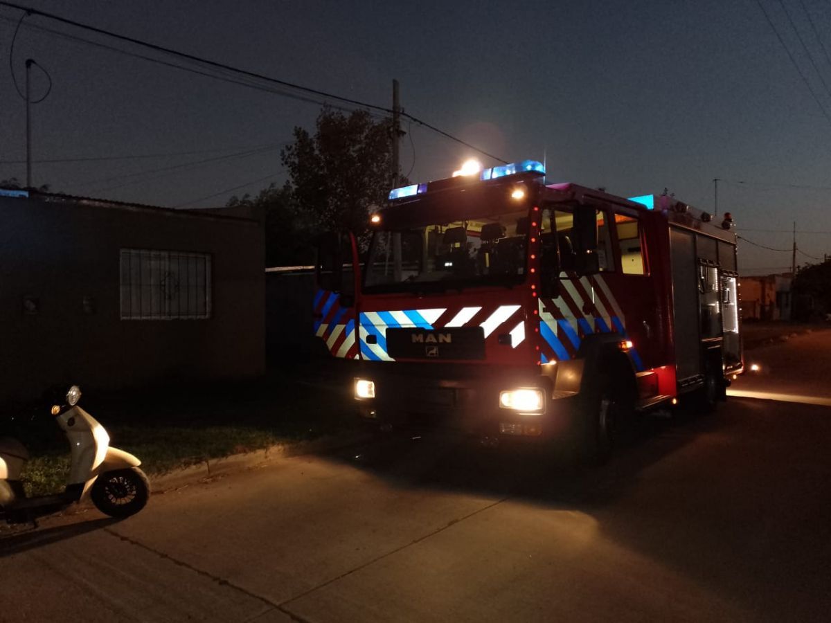 Principio de incendio en un departamento 
