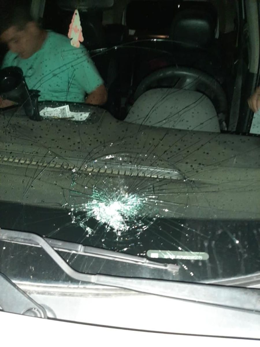Crecen los ataques con piedras en la Ruta 5: Bernardo Coronel es una de las víctimas