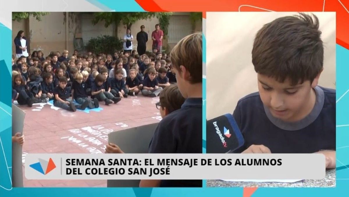 Semana Santa: el mensaje de los alumnos del Colegio San José