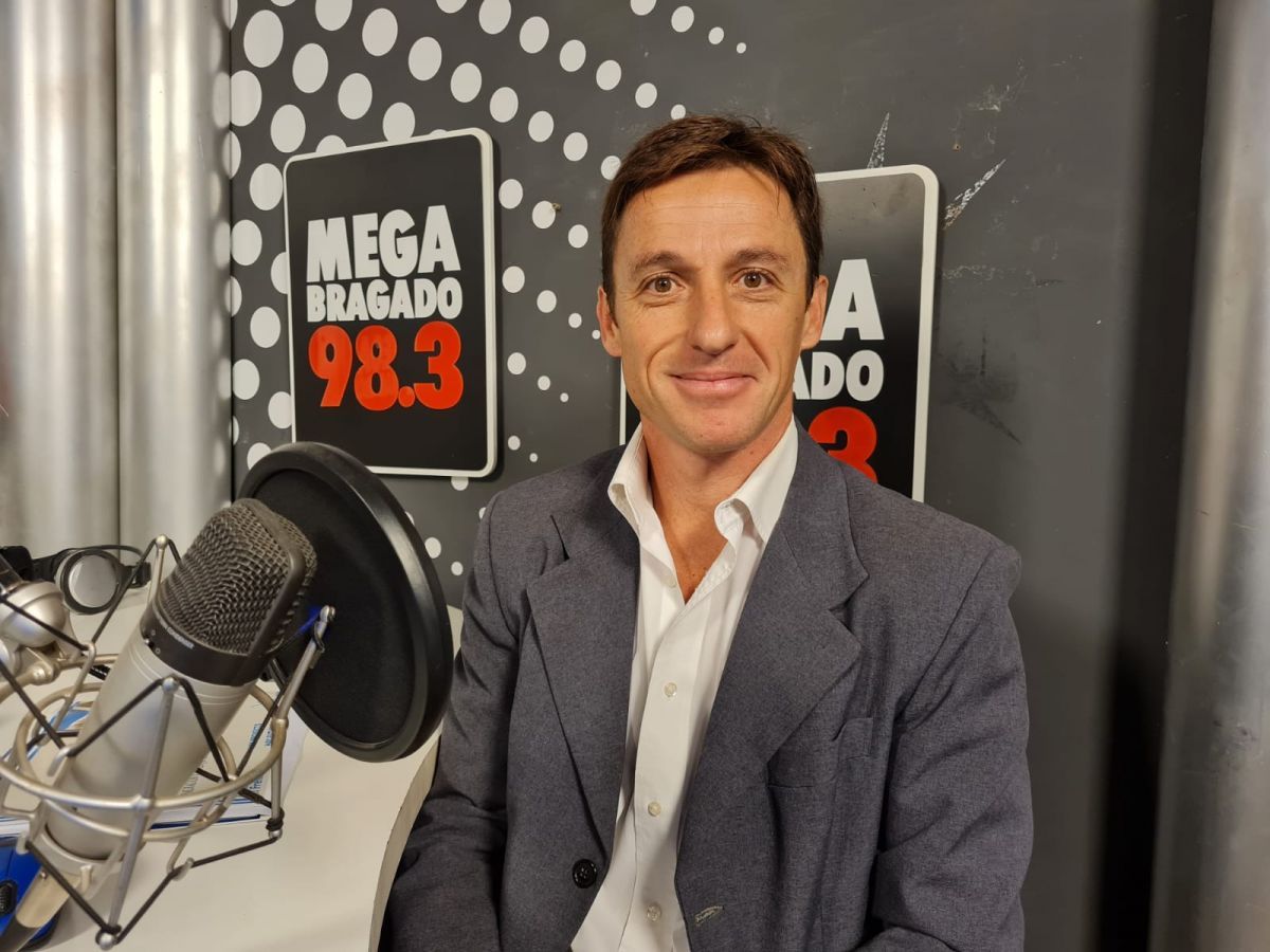 Mariano Marini en campaña: reiteró que quiere debatir el Bragado que todos necesitan