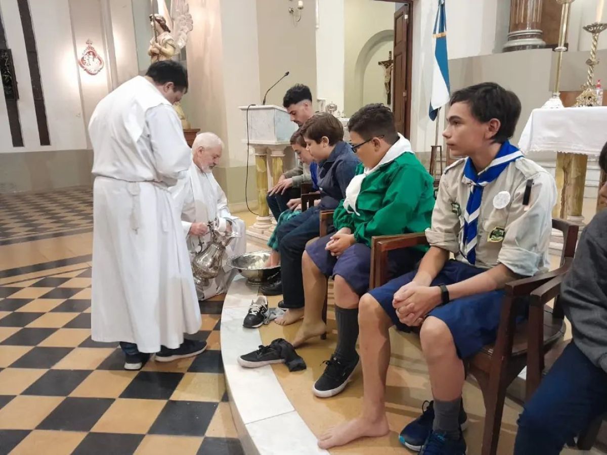 El lavatorio de pies, un momento importante de la Semana Santa
