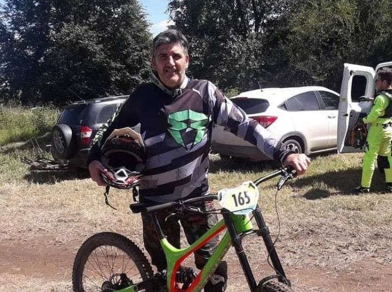Claudio Bernardi compitió en el Campeonato Mundial de Mountain Bike