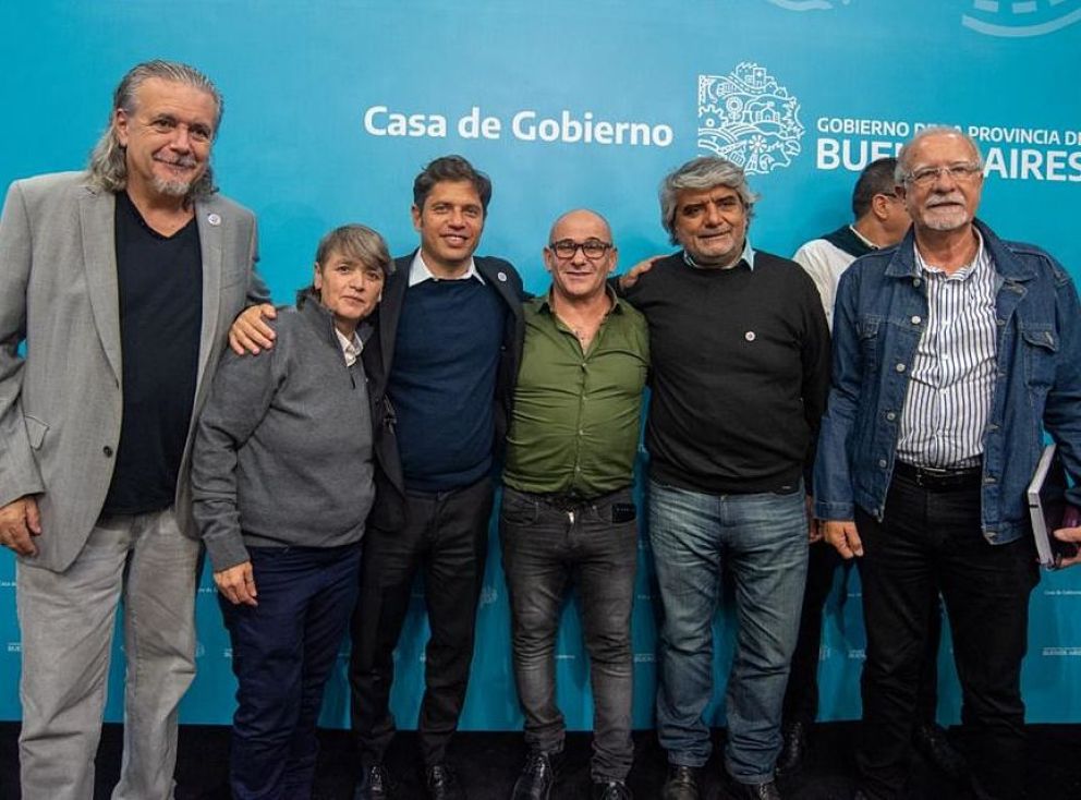 Sergio Broggi junto a Kicillof: respaldó una posible candidatura a la reelección del Gobernador