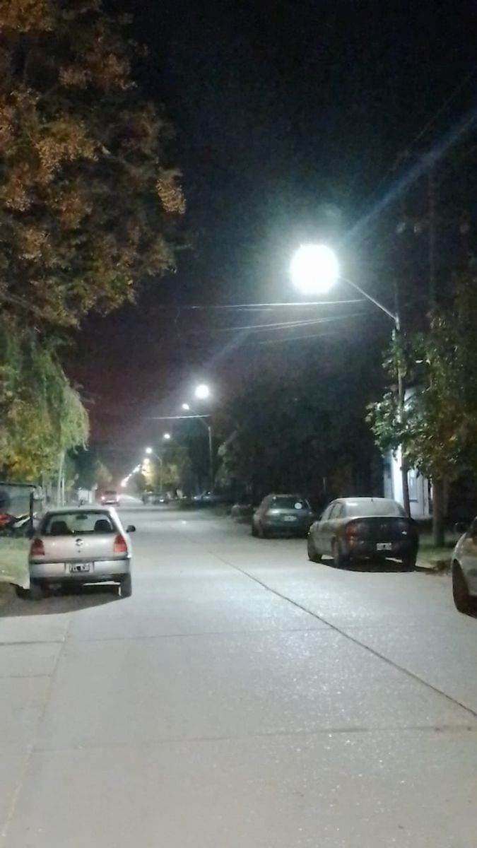 Colocaron luces LED en la Avenida Dardo Rocha