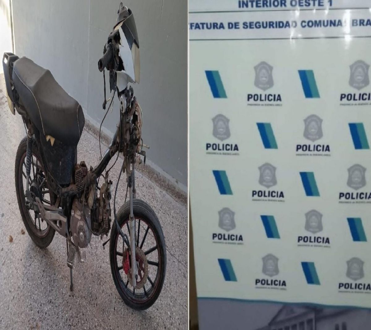 Descubren que la moto que huyó del accidente era robada