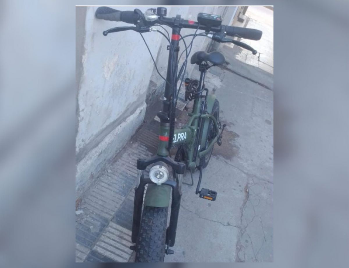 Hallaron una bicicleta eléctrica que fue robada el mes pasado