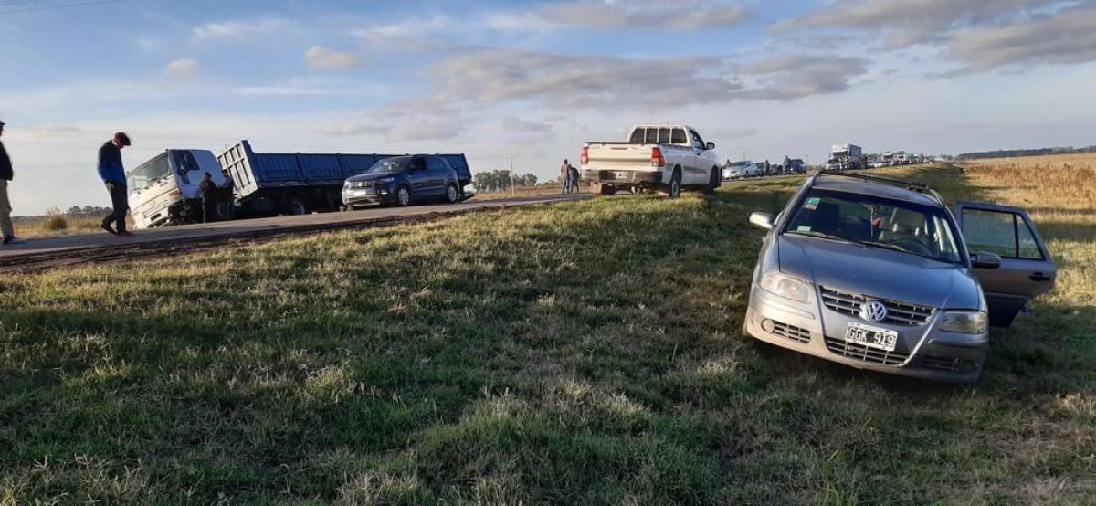 Conductor de Bragado fue embestido detrás por un camión en la Ruta 5