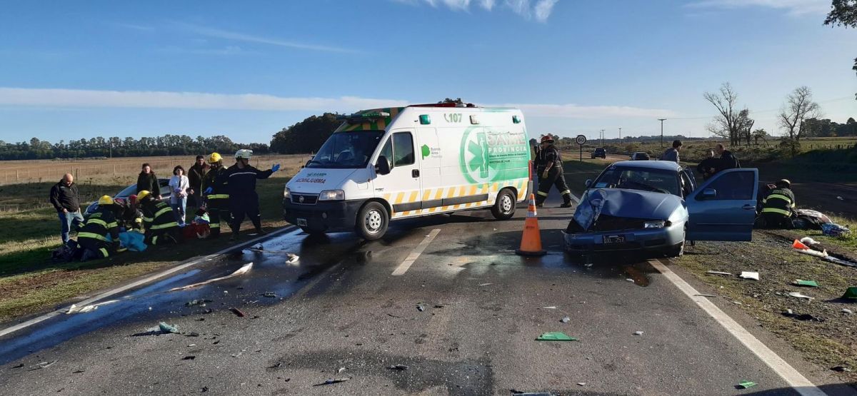Triple choque con un herido grave en la Ruta 5